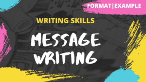 Message Writing | How to write a Message| Format